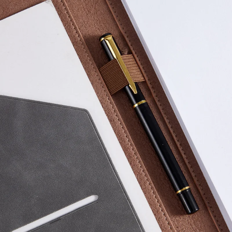 Wholesale Office Receipt Business Document Board PU Leather Contract Signing Manager File Holder Folder