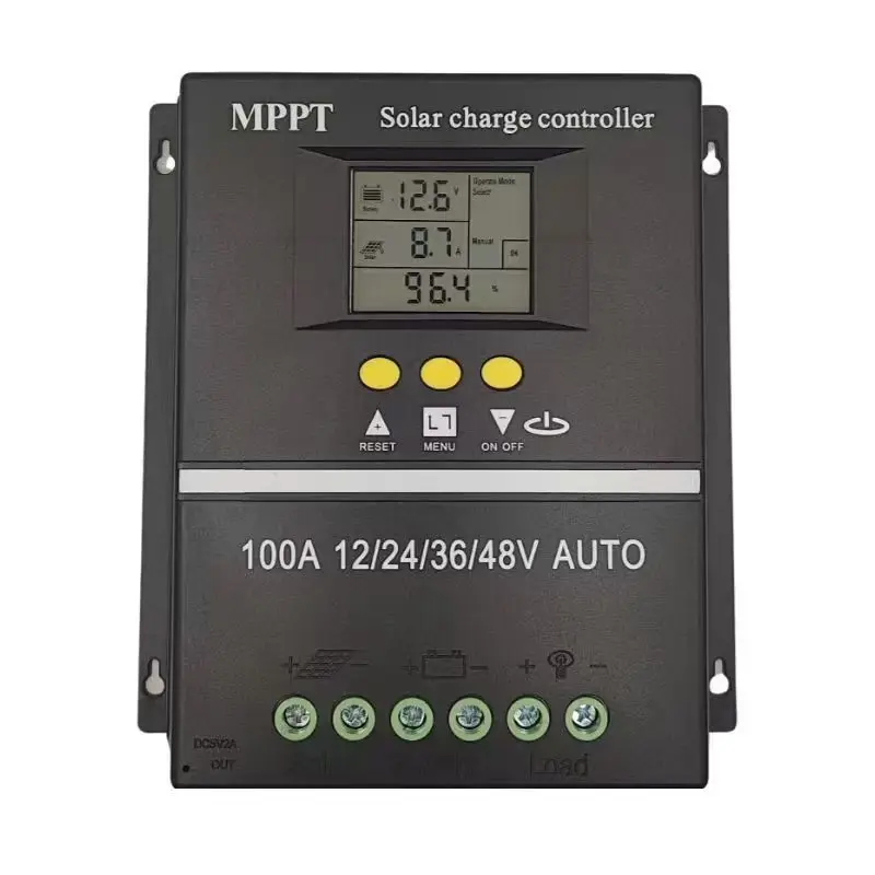 Smart MPPT 50A 60A 80A 100A контроллер солнечного заряда высокого входного напряжения Авто 12V 24V 48V PWM для литиево-свинцово-кислотной батареи