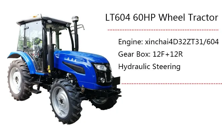 60HP Diesel Engine Walking Tractor With Trailer Hot Selling To India