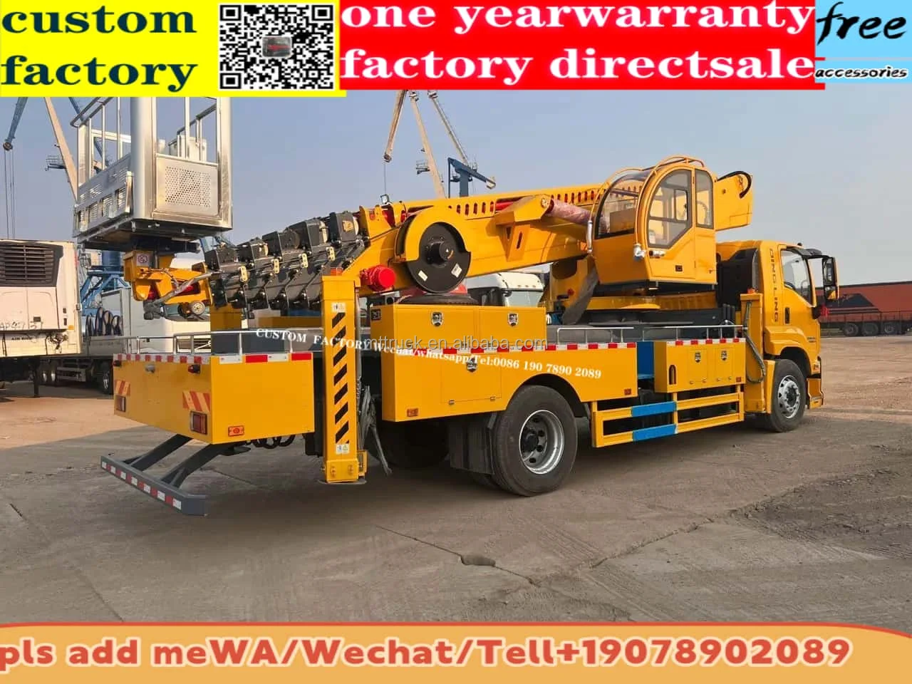 4x2  diesel Factory sales isuzuzu 45m aerial work platform truck high quality diesel aerial work truck