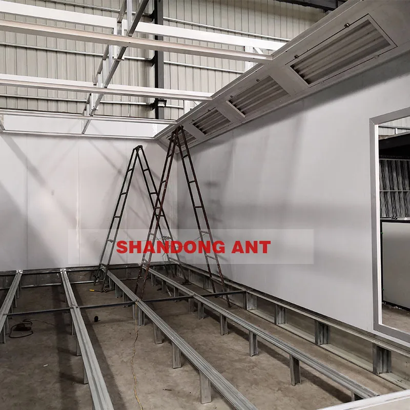 Factory Price Standard Spray Booth With Carbon Filter 2.3m*2.3m*2.5m Small Baking Oven Spray Booth Curing Oven