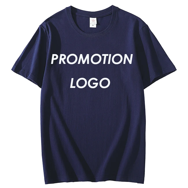 Factory Price Custom Logo Printing 100% Cotton  Advertising Tshirt O-neck Promotion T Shirt Uniform