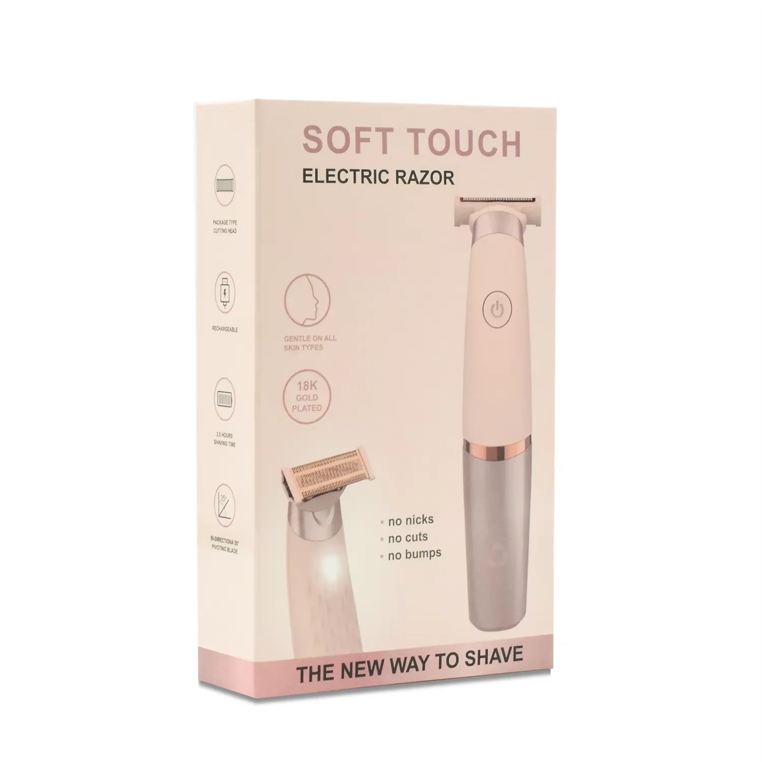 Rechargeable Built-in Battery  Razor Replaceable Ceramic Blade Heads Electric Groin Hair Trimmer hair salon electric razor