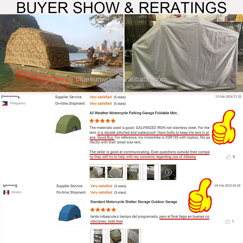 Waterproof Folding Motorcycle Shed Cover Carport Car Parking For Motorcycle Parking Portable Motorcycle Garage