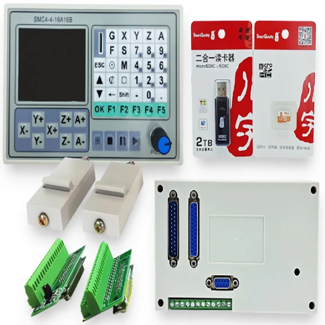 SMC4-4-16A16B CNC engraving machine step servo 4-axis off-line controller 4-axis linkage