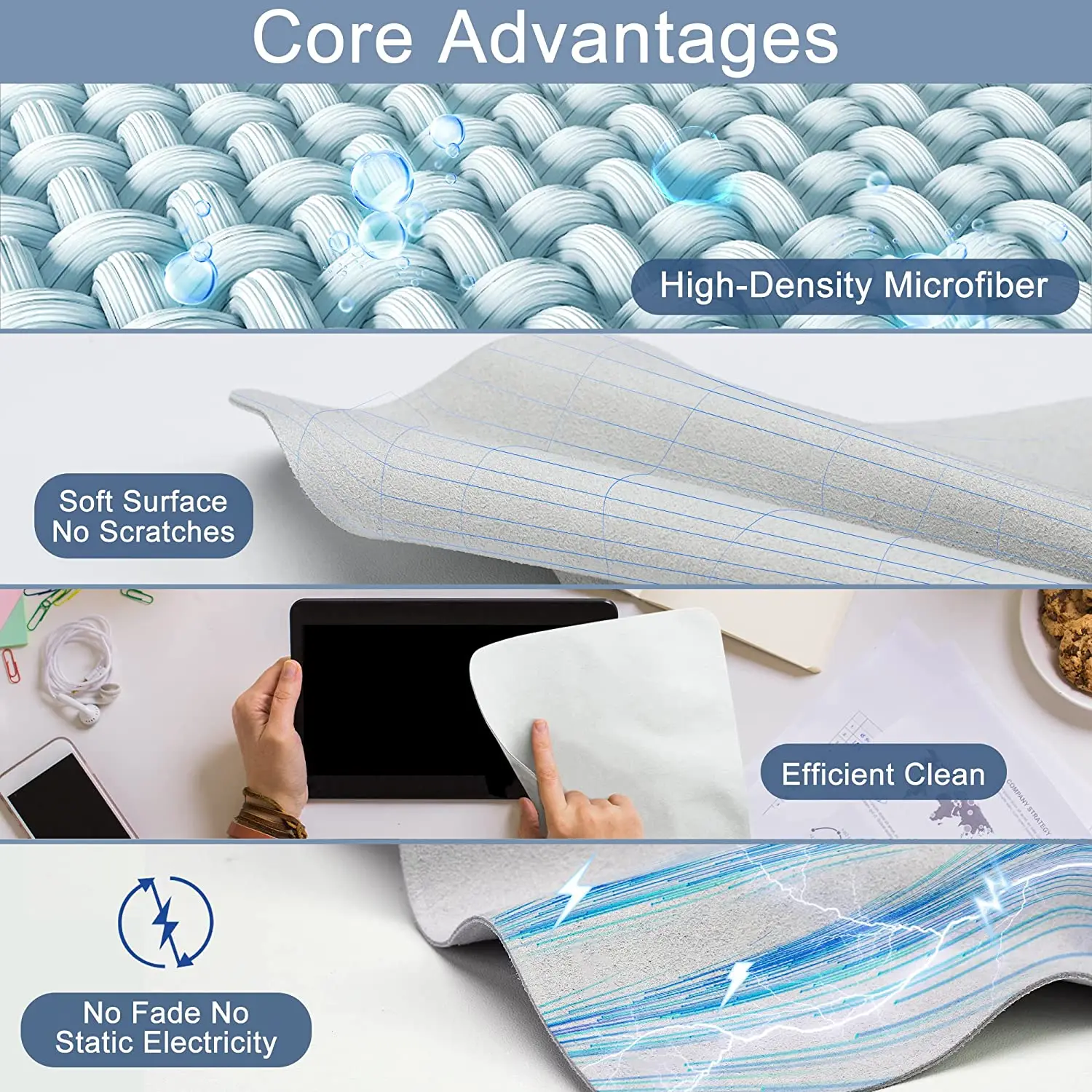 2022 New Polishing Cloth for iPhone Screen Cleaning Wiper Cloth for iPad Macbook iWatch Display LCD Screen Cleaning Supplies