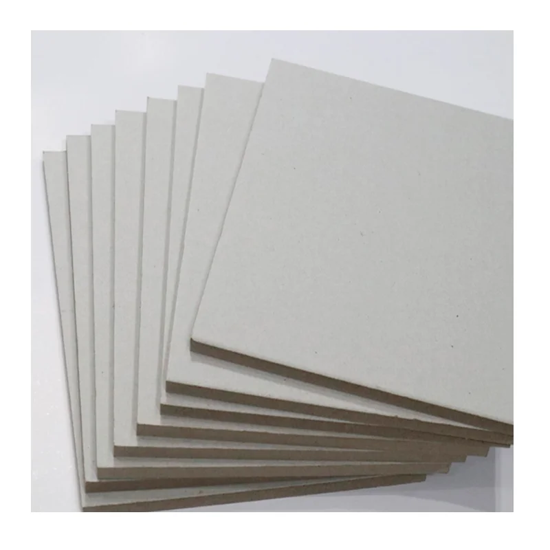 1mm 2mm 3mm 4mm Thickness High Density Cardboard Sheets Paper Composited Grey paperboard