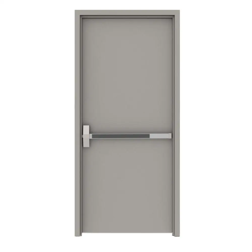 New Product Strong Quality Factory Direct Supply School Cinema Exterior Steel Fireproof Door With Push Bar