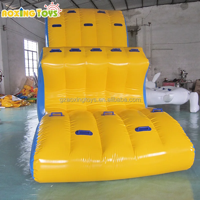 Outdoor Lager Water Sports Games Equipment Inflatable Seesaw Floating Water Totter And Water Slide Combo For Adults
