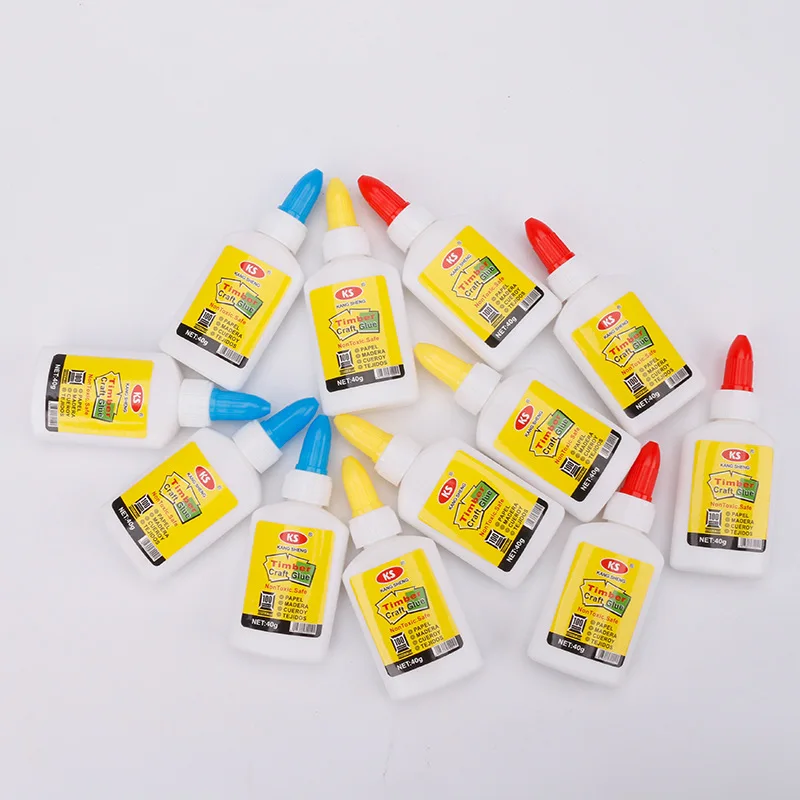 nanjiang manufacturers supply speed dry latex transparent diy pva white 40g glue wholesale