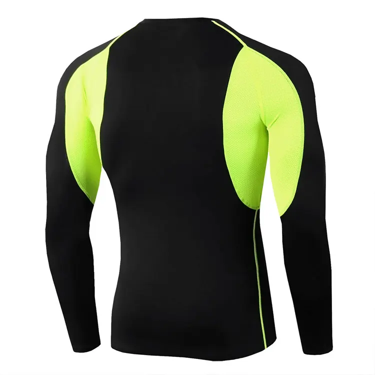 Fitness Sports Clothes Men Long Sleeve Basketball Running Sports T shirt Gym Compression Shirt