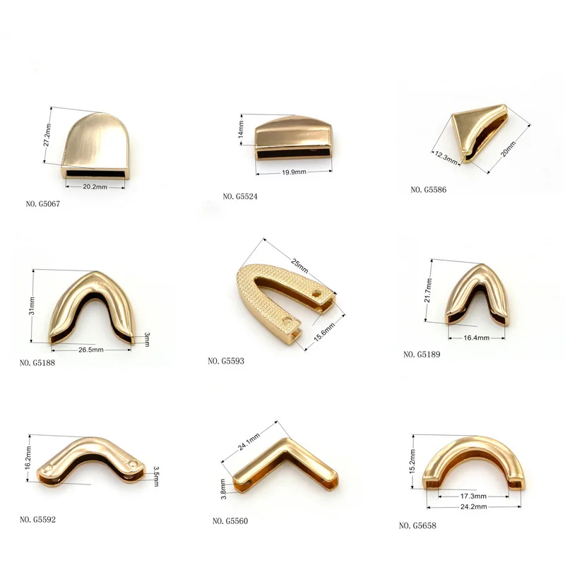 New Design Alloy Belt hardware Belt End Cap 30mm Custom Curve Belt Tail Metal Clip