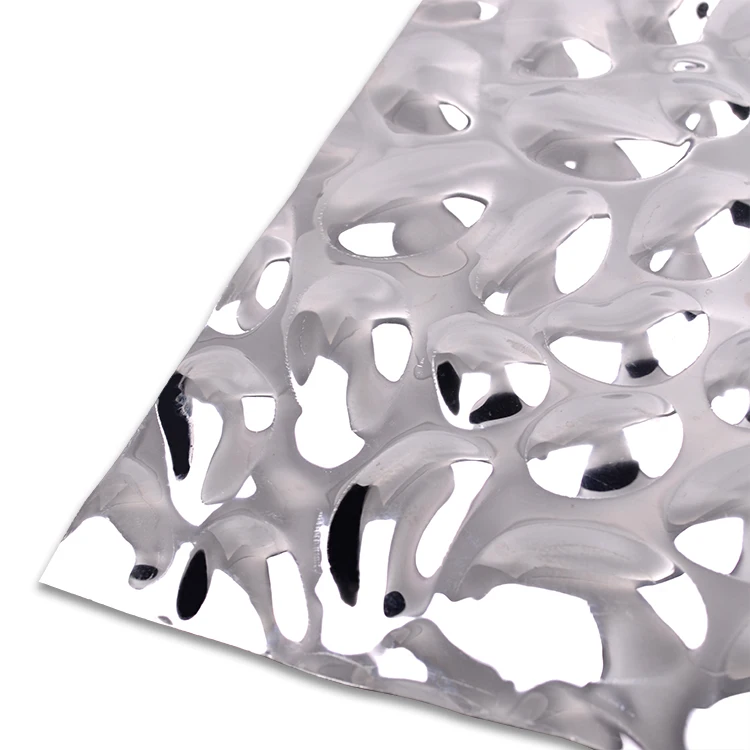 Embossed Sheet For Ceiling and Wall Panel Stamped Golden Decorative Stainless Steel Brass Water Ripple Sheet