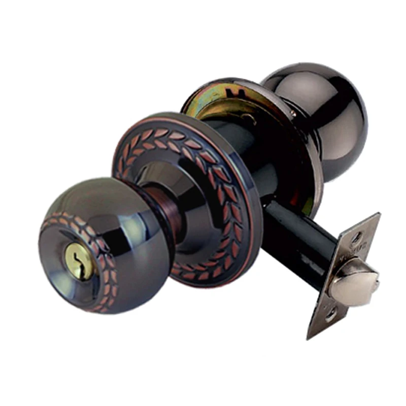 Safe Stainless Steel Entry Privacy Passage 587 American Cylinder Hotel Round Knob Cylindrical Door Lock