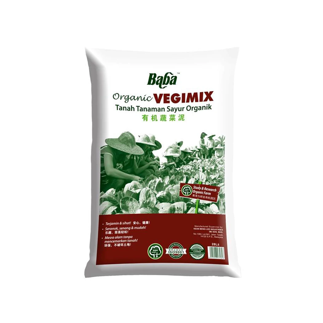 Baba Freshly Formulated Smart Grow Organic Vegimix Soil Mix for Agriculture Garden Vegetables Planting Moisture Fertilizer (28L)