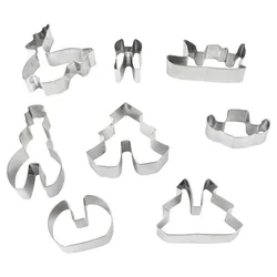 Wholesale Christmas Cookies DIY Mold Baking Tools Stainless Steel Geometric Cookie Mold