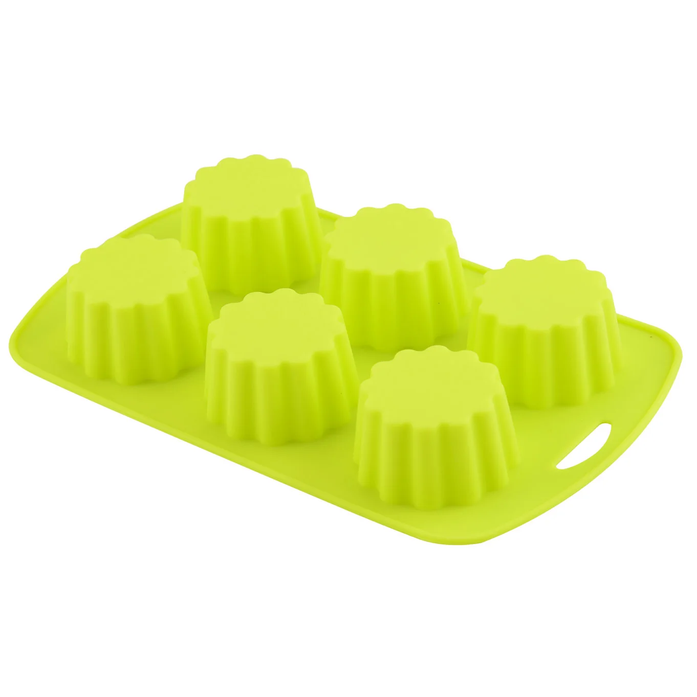 Factory direct sale dome 6-hole hemispherical silicone cake mold commonly used in households