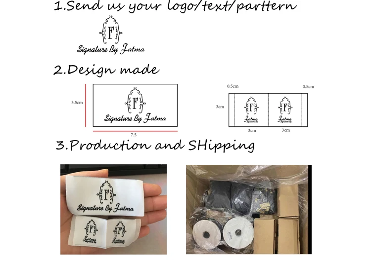 Luxury Custom Polyester  Fabric Neck label Woven Brand Labels for Garment Tags Woven Sewing Label.jpg