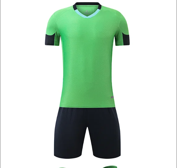 Football Solid Color Retro Fast Drying Diy Light Board Football Uniform Wholesale Match Team Training Uniform Uniform Children