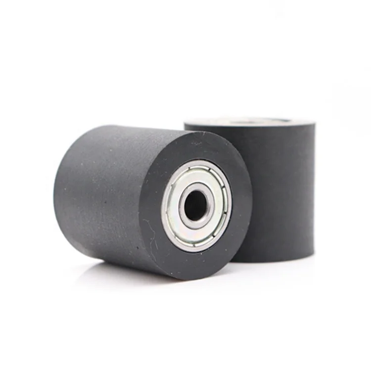 CNC big roller F type black PU pulley 626zz roller wheel soft smooth wheels roller for sliding gate 626ZZ bearing 6*30*30mm
