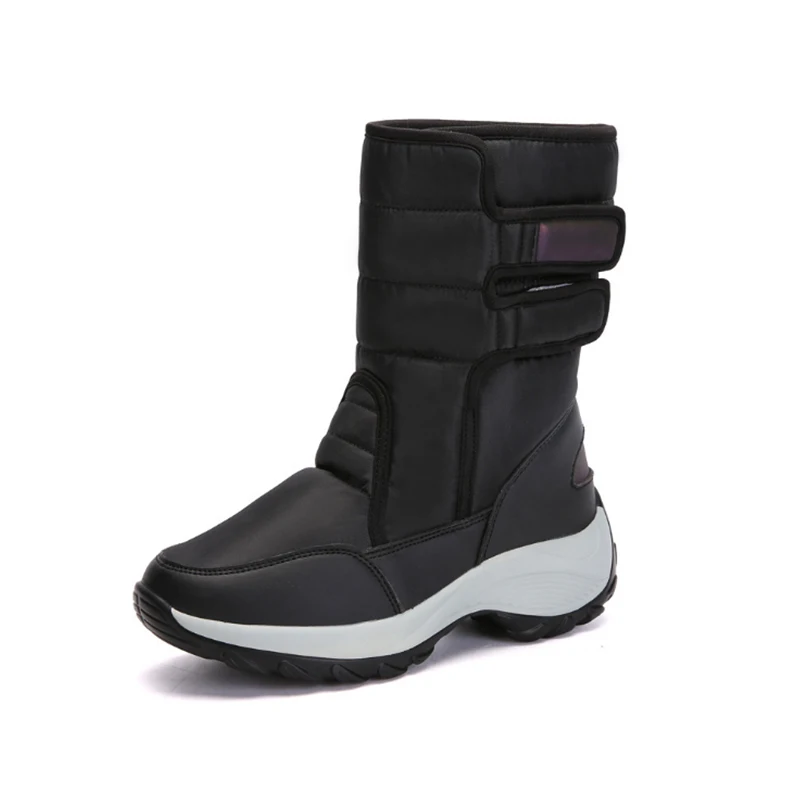 Ready to Ship Wholesale Women Waterproof Snow Fur Shoes Boots