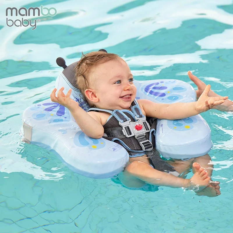 2022 Factory Mambo Baby Non-Inflatable Chest  Float Baby Swimming Ring Hot Sale Customize Summer Floating Baby Float With Canopy