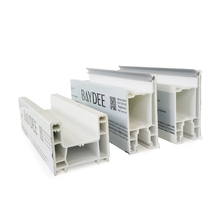 Plastic Pvc Profile Customized PVC Extruded Upvc for Double Slide windows or Casement 60mm Series