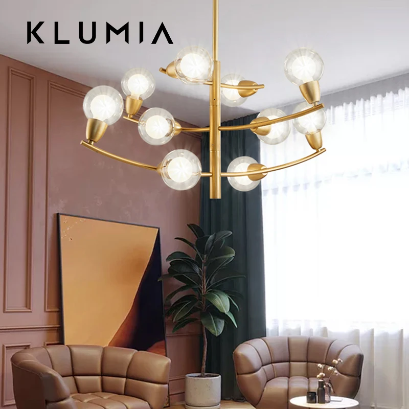 KLUMIA Factory Wholesale Round 40W Circular Indoor Living Room Bedroom Modern Decoration Hanging Led Pendant Light