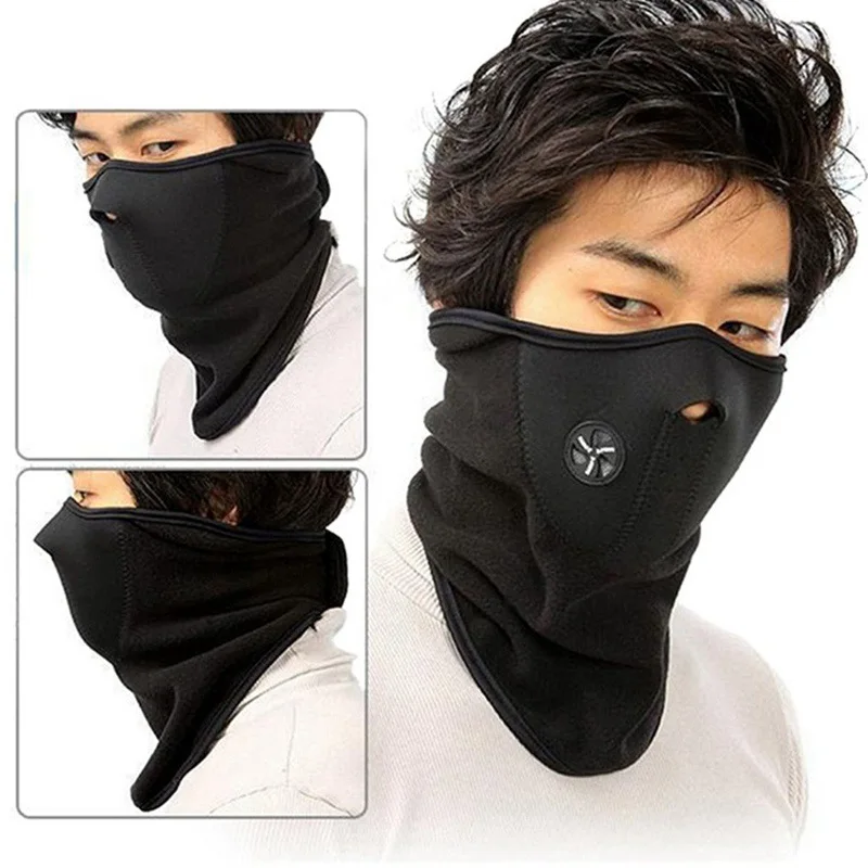 Cycling anti fog windproof dust warm climbing half face ski mask outdoor cold balaclava motorcycle riding mask