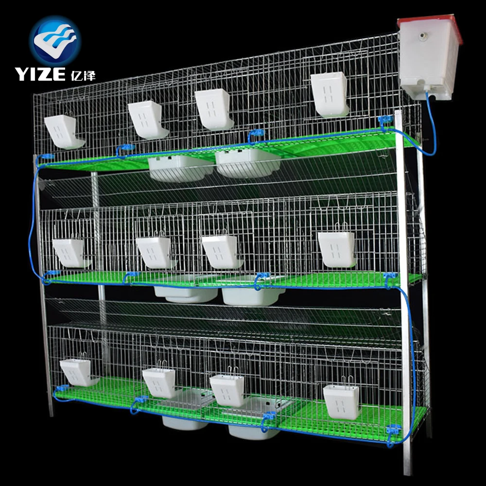 2024 Hot sales 12 doors 6 nest box hot dipped galvanized rabbit breeding commercial RIGHT rabbit cage