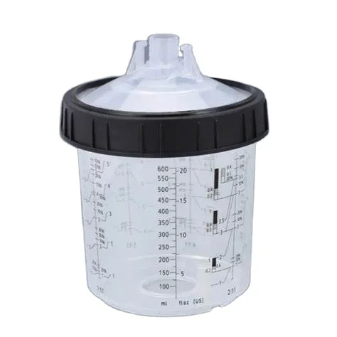 Factory plastic paint mixing cups rapid paint system car paint mixing spray gun pot cups