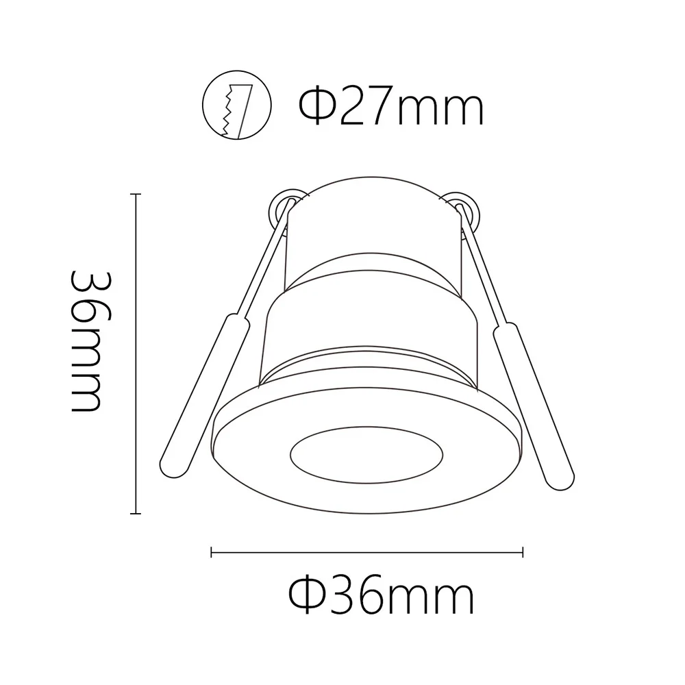 6pcs 8pcs 10pcs 12pcs Mini Downlight Set 3W Porch Light Dimmable Power Supply 12V 24V Remote Control LED Recessed Spot Light