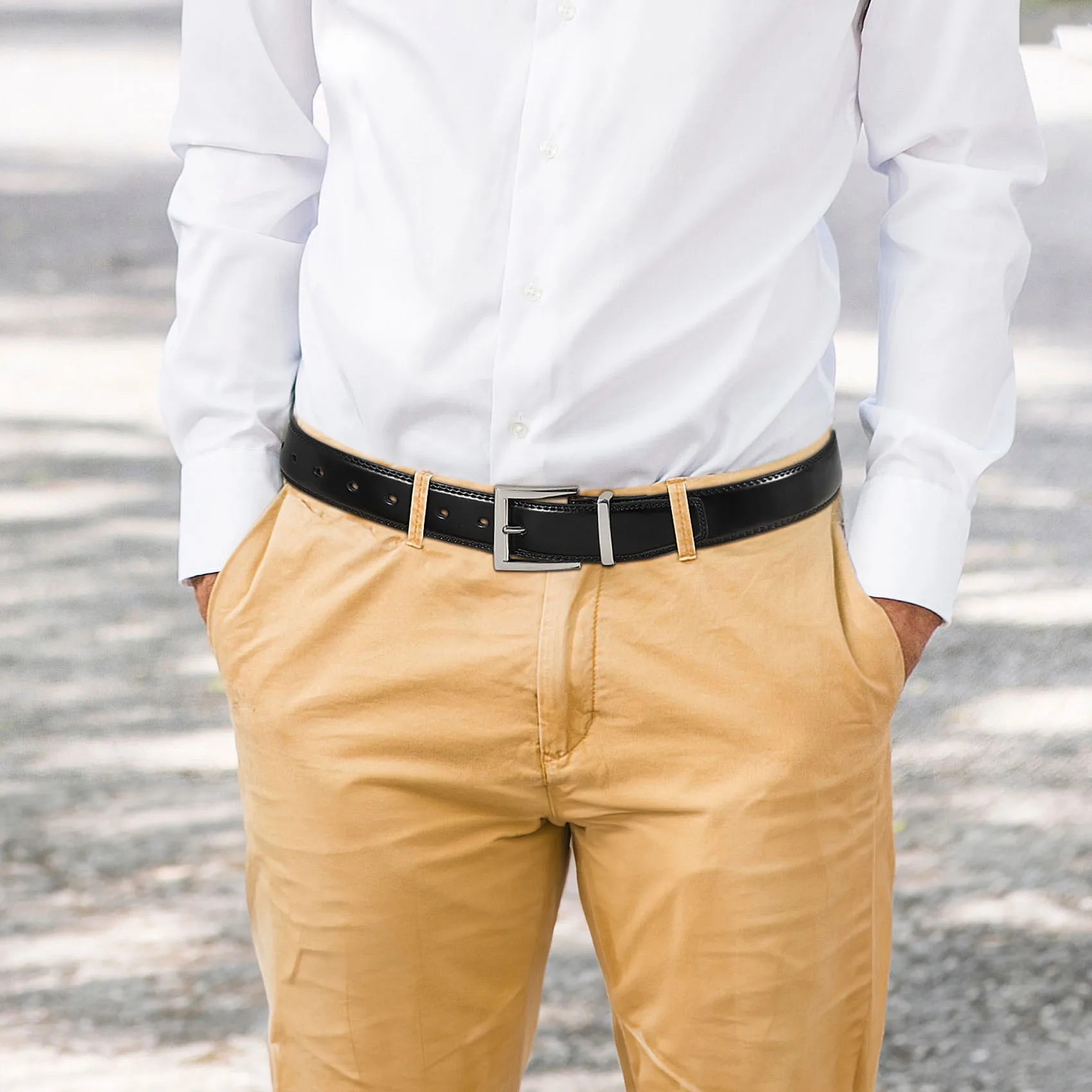 Classic Pin Buckle Design Split Genuine Leather Men Belt Wholesale Price Custom Brand LOGO Cowhide Leather Men Belt