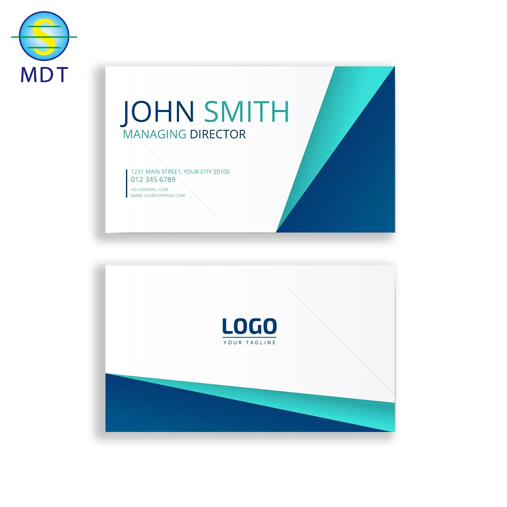 Индивидуальный дизайн визитной карточки с 4 цветная печать