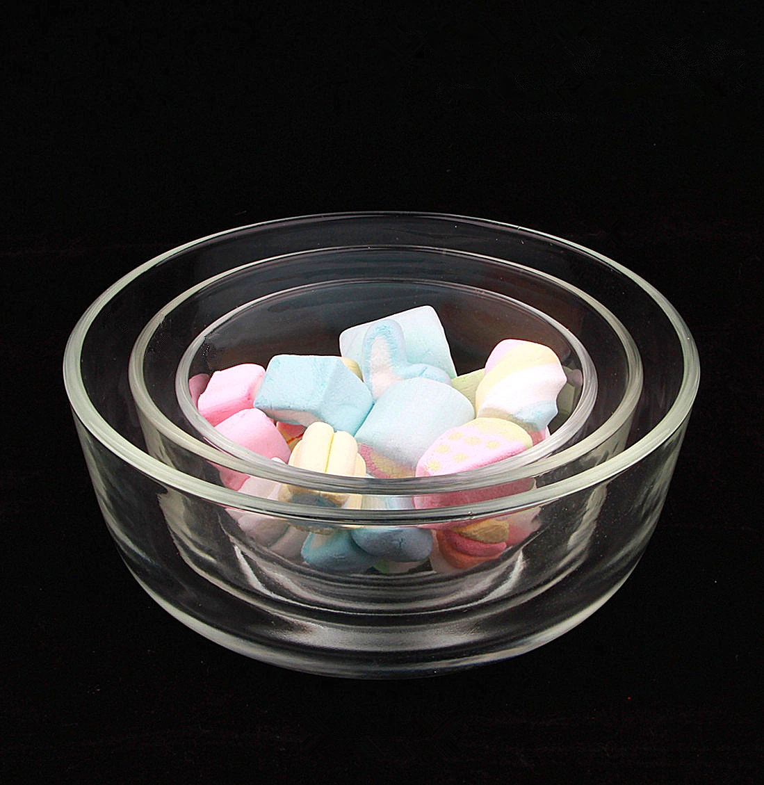 Wholesale custom Heat Resistant high quality Borosilicate glass bowl Mixing Glass Salad Bowl Customized for home saucer Salad