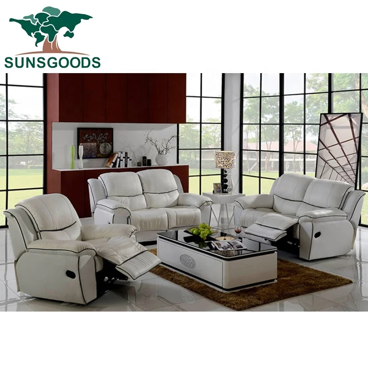 Customized Genuine Leather Recliner Chair, Luxury Simple Style 5 Seater Leather Recliner, Modern Lift 2 2 1 Multifunctional Sofa