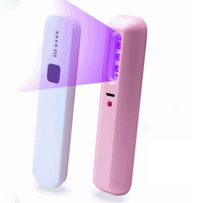 Amazon OEM Manufacture Portable USB Recharging Disinfection Lamp for House Bedroom Hotel Mini UVC Sterilize Wand