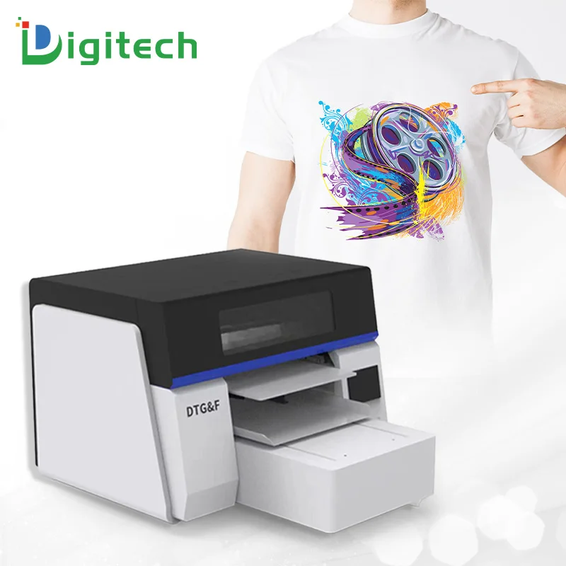 Digitech высокоцветная печатная машина DTG & DTF принтер для футболки