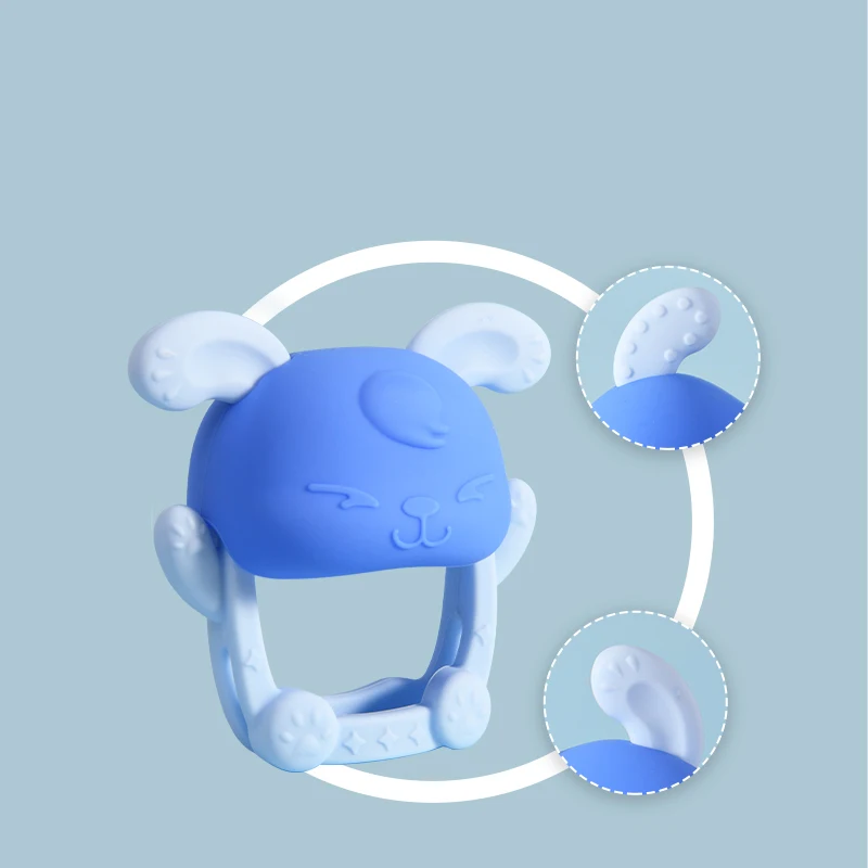Food Grade Bpa Free Silicone Teether Toy Baby Teether New Baby Teether Trade