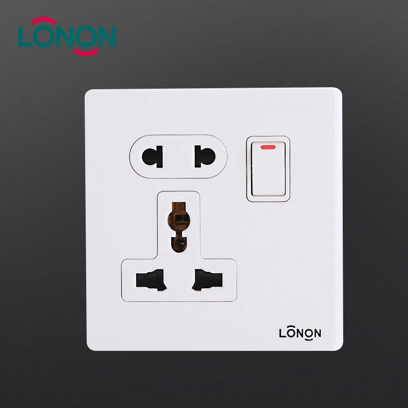 250 V 1 gang 13A 2 & 3 pins многофункциональная розетка с выключателем