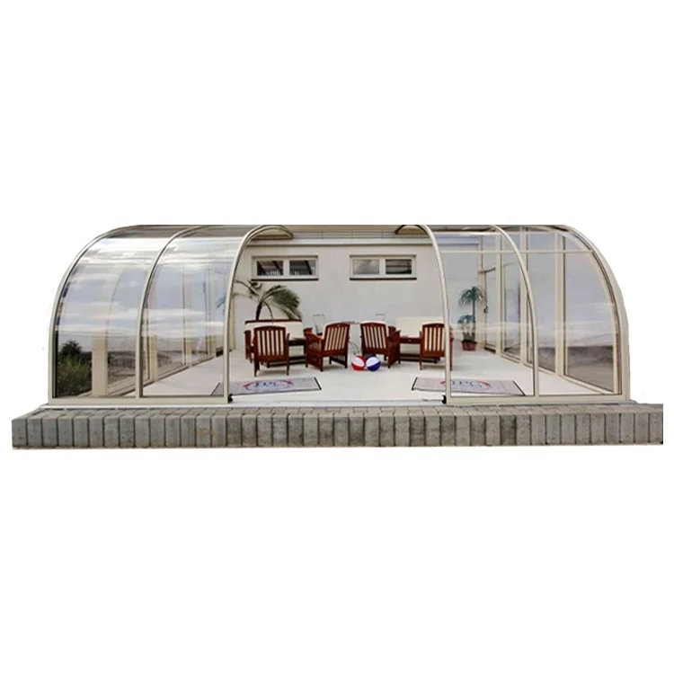 retractable roof glass sunroom sliding roof building glass house and metal conservatory glass veranda