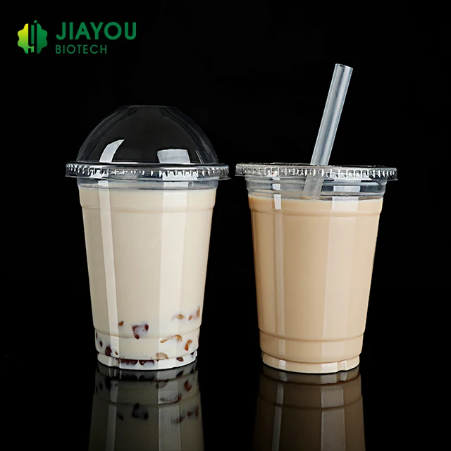 16oz 500ml 98mm disposable clear plastic milk tea cup cold juice cup