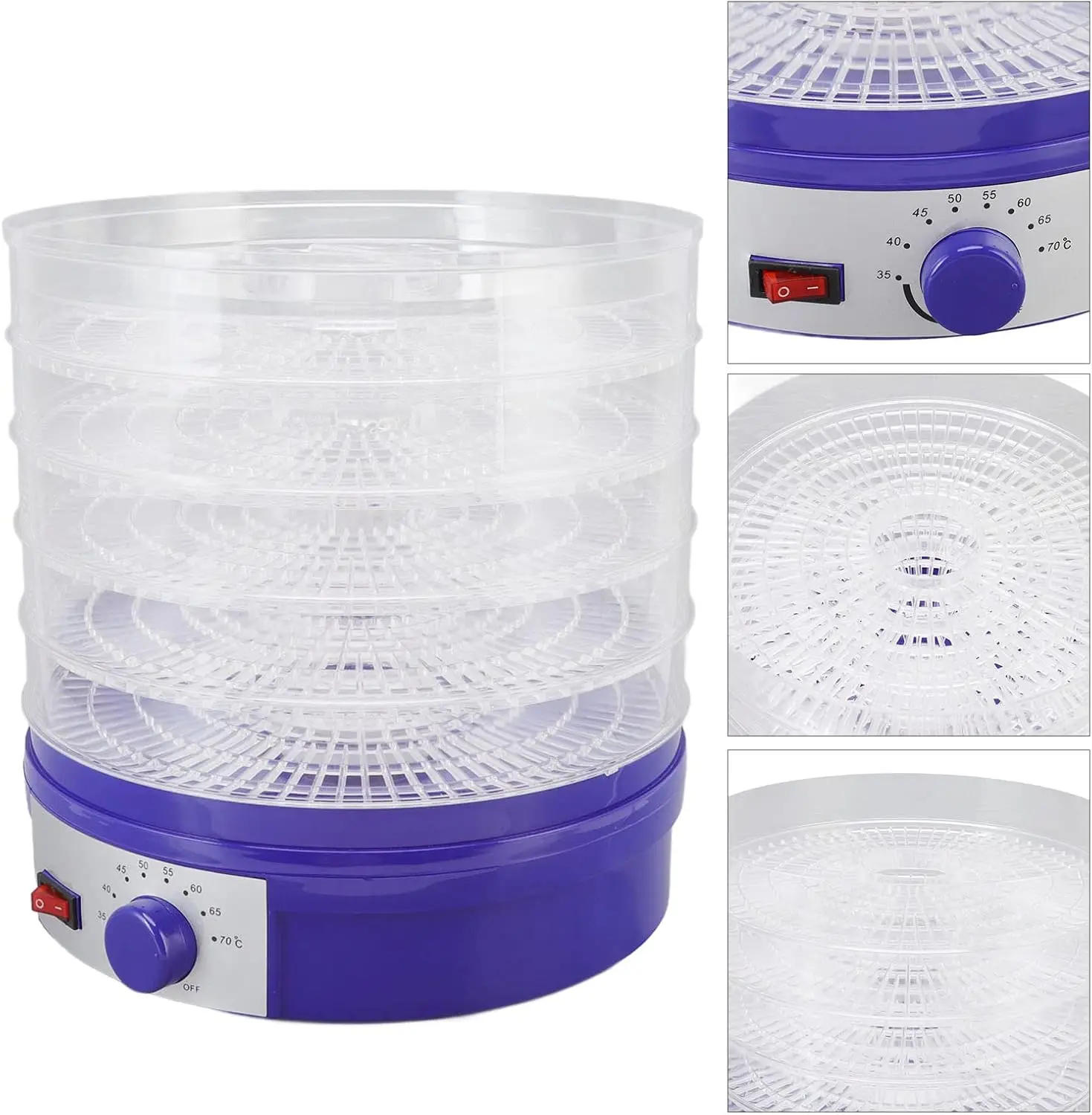 5 trays Snacks home food Dehydrator Vegetable Fruit Mini Dryer Machine Household Dehydrate Machine