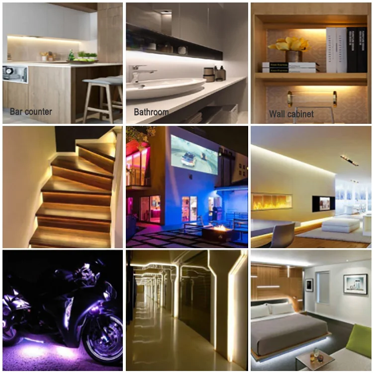 High Brightness 24w 6mm Dc24v 12v Smd 2835 120leds/m 240ledm Flexible Led Strip