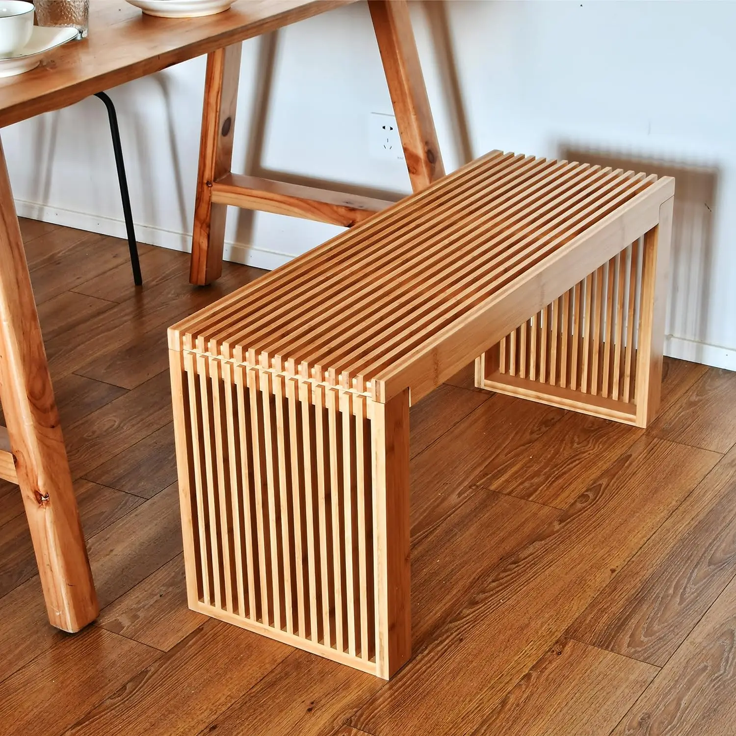 Wholesale Living Room Furniture Indoor Outdoor Bamboo Entryway Shoe Rack Bench Wooden Benches for Living Room Hallway Bedroom