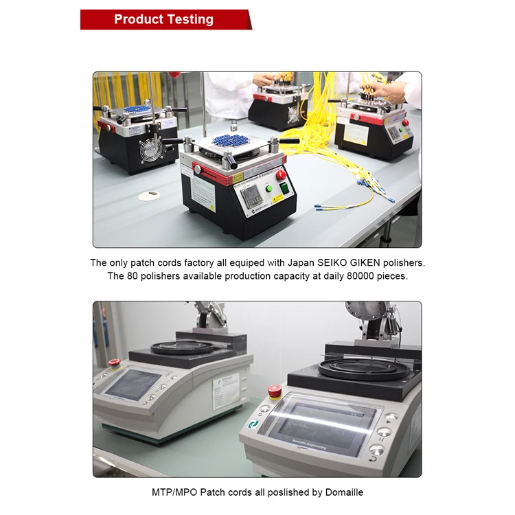 LC to LC duplex multimode fiber optic patch cord from Shenzhen factory