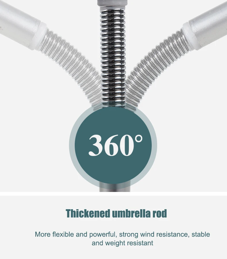 2m 2.2m Foldable Three Sections Outdoor Waterproof Green Blue Large Fishing Umbrella with Tilt Canopy