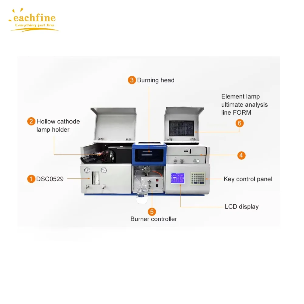 Lab Mineral Metal composition Analyzer tester Atomic absorption spectrometer Flame AAS Atomic Absorption Spectrophotometer