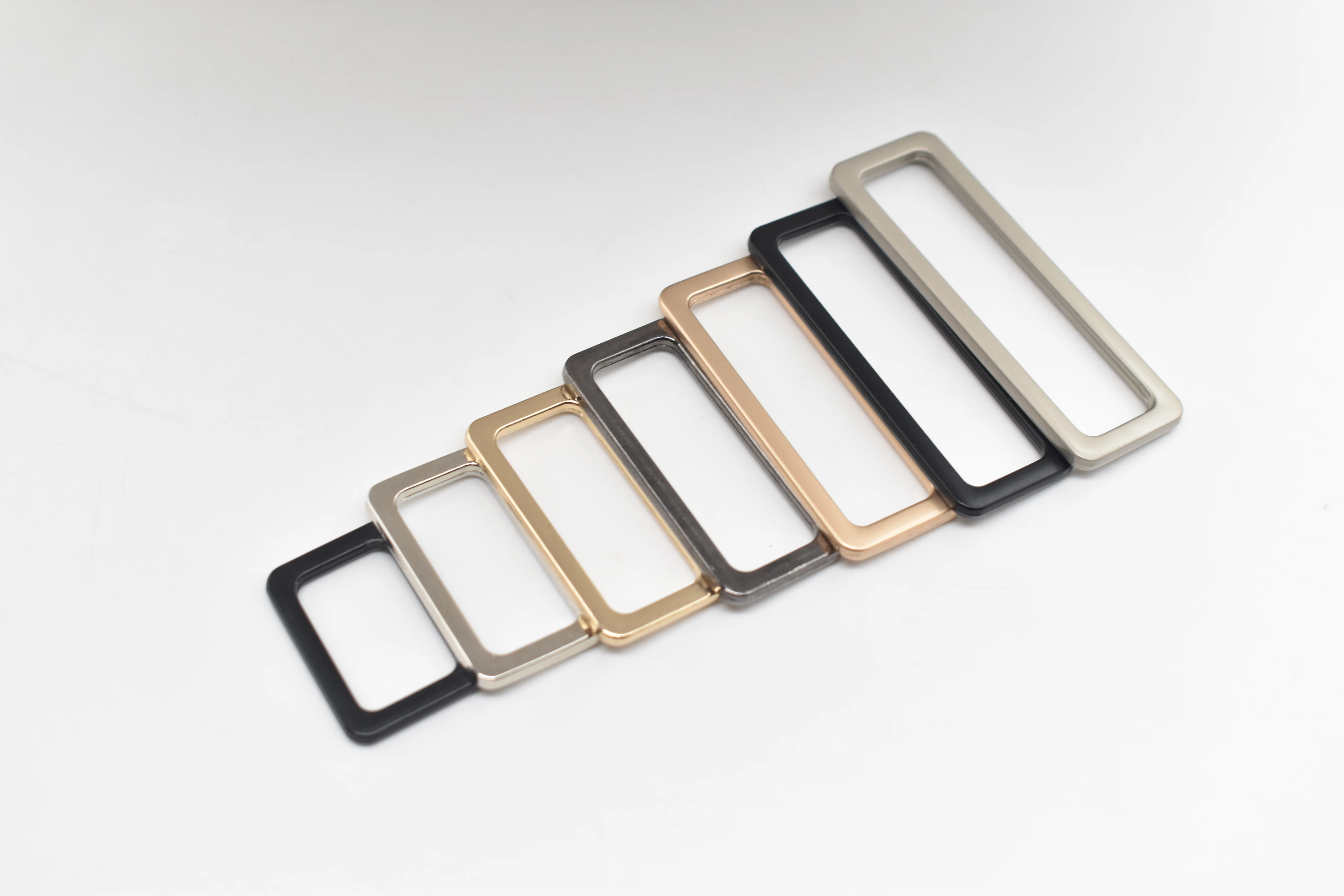 Square Buckle Hardware Accessories Zinc Alloy Adjuster Tri-Glide Buckle for Bag/Backpack Straps/Webbing Belt/Handbag