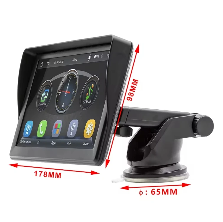 Black Multimedia Video Touch Screen Mirror MP5 Blue tooth USB FM Camera Car Radio Stereo Player Digital Car MP3 Player